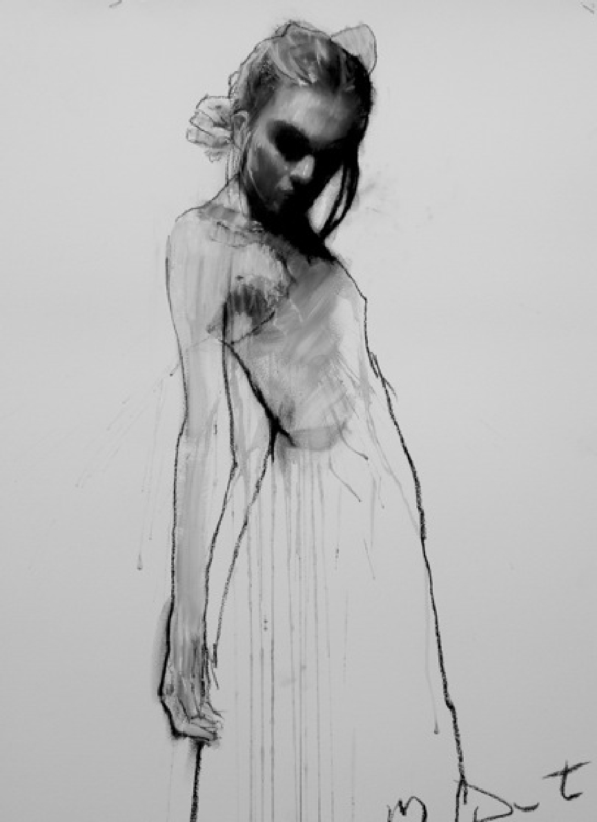 《Chloe Standing / クロエ スタンディング》2012年 / ミクストメディア、コラージュ、紙 / 80×60cm